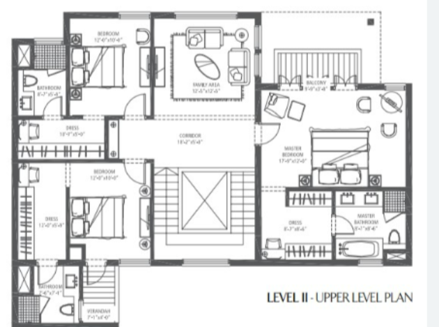 palm drive Floor Plan Lower Level Duplex Plan