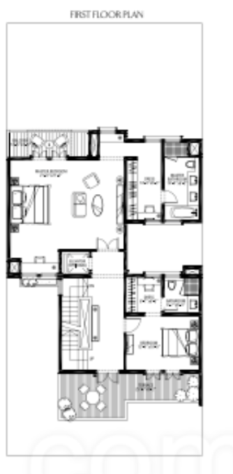 palm drive Floor Plan Lower Level Duplex Plan