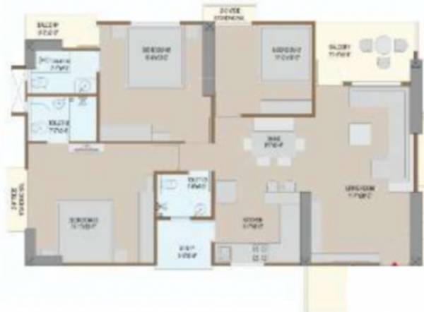floorPlan of Virat Sai Shukan Residency Vadodara