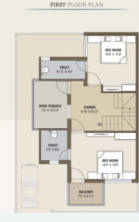  gokuldham-bungalows Floor Plan First Floor Plan