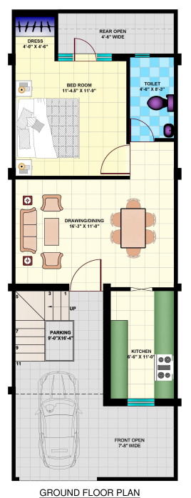  homes Floor Plan Ground Floor Plan