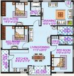 Gauthami Sri Sri Gokulam (3BHK+3T (1,715 sq ft) 1715 sq ft)