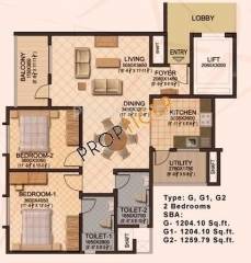 Sobha Sobha Ruby (2BHK+2T (1,204 sq ft) 1204 sq ft) Sobha Sobha Ruby (2BHK+2T (1,204 sq ft) 1204 sq ft)