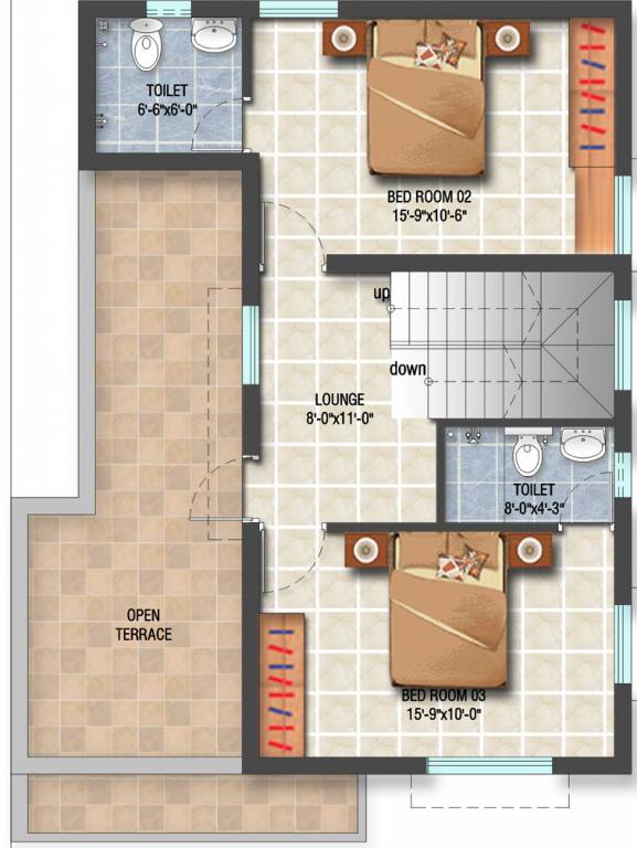  kingsman villas Floor Plan First Floor Plan