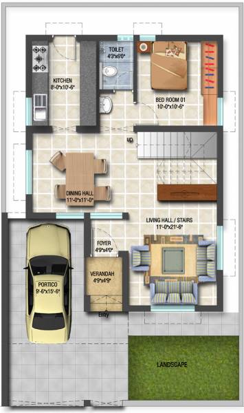  kingsman-villas Floor Plan Ground Floor Plan
