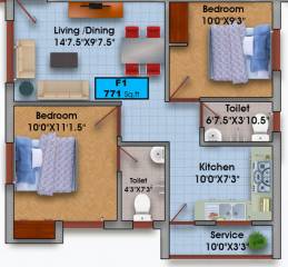 Floor Plan bajanai-koil-street-flat Floor Plan Floor Plan