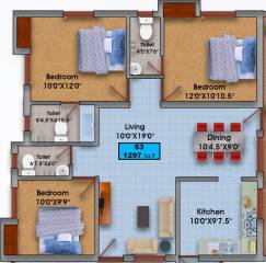 Floor Plan bajanai-koil-street-flat Floor Plan Floor Plan