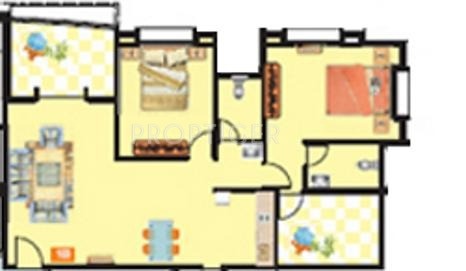 Chaitanya Platinum (2BHK+2T (1,162 sq ft) 1162 sq ft)