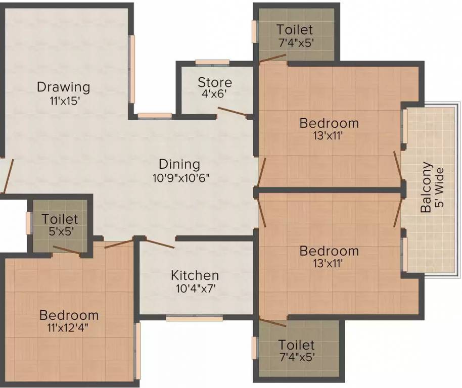  shree mohan apartment Floor Plan Floor Plan