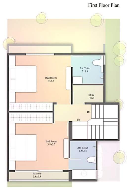  samruddhi mansions Floor Plan First Floor Plan