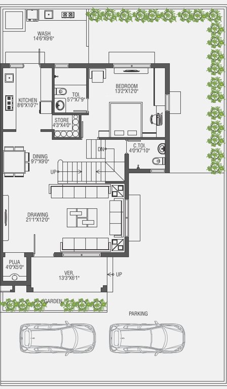 hridaykunj Floor Plan Ground Floor Plan