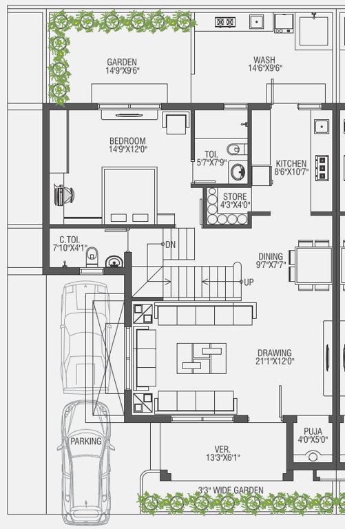 hridaykunj Floor Plan Ground Floor Plan