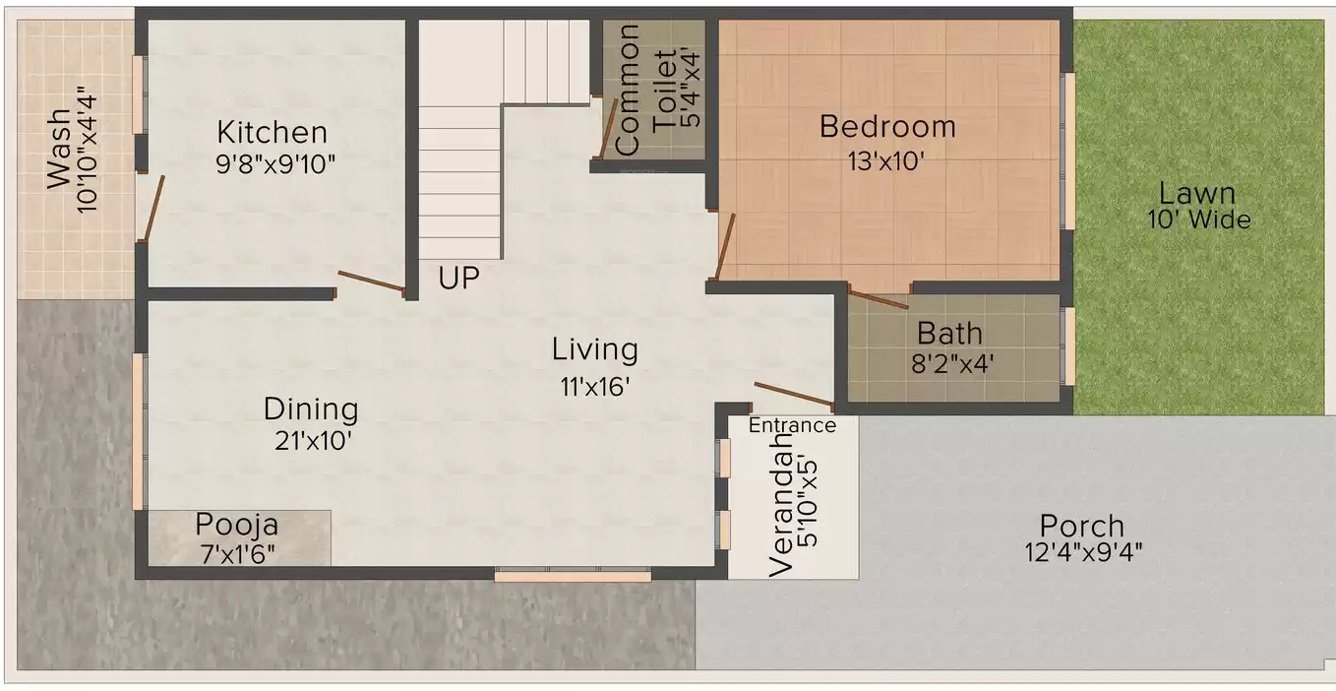 mahadev vatika Floor Plan Ground Floor Plan