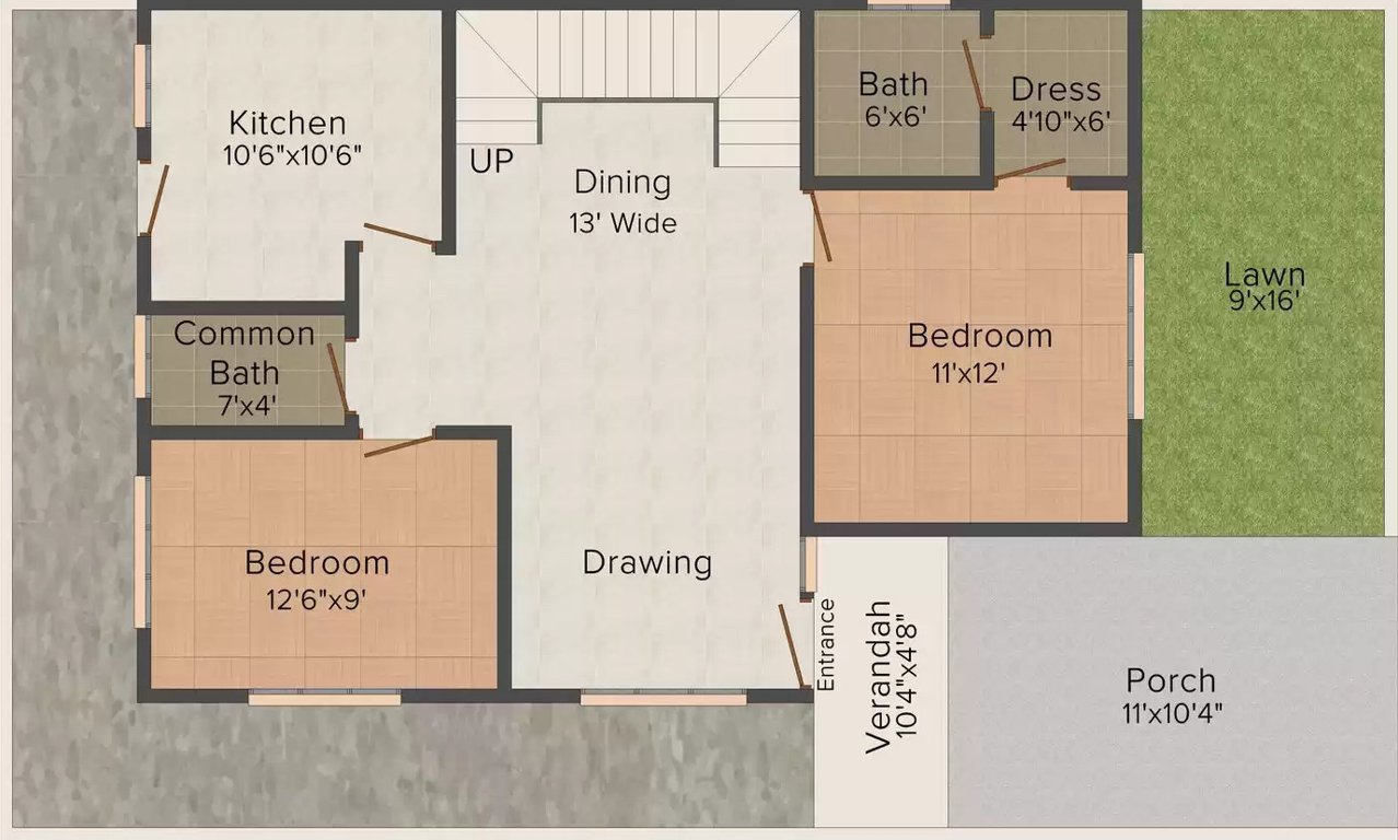 mahadev vatika Floor Plan Ground Floor Plan