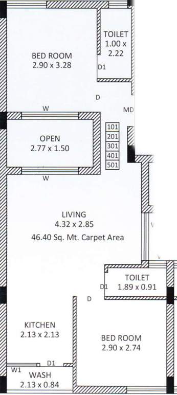 madhav apartment Floor Plan Floor Plan