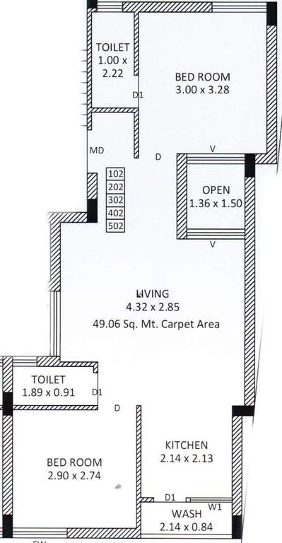 madhav apartment Floor Plan Floor Plan
