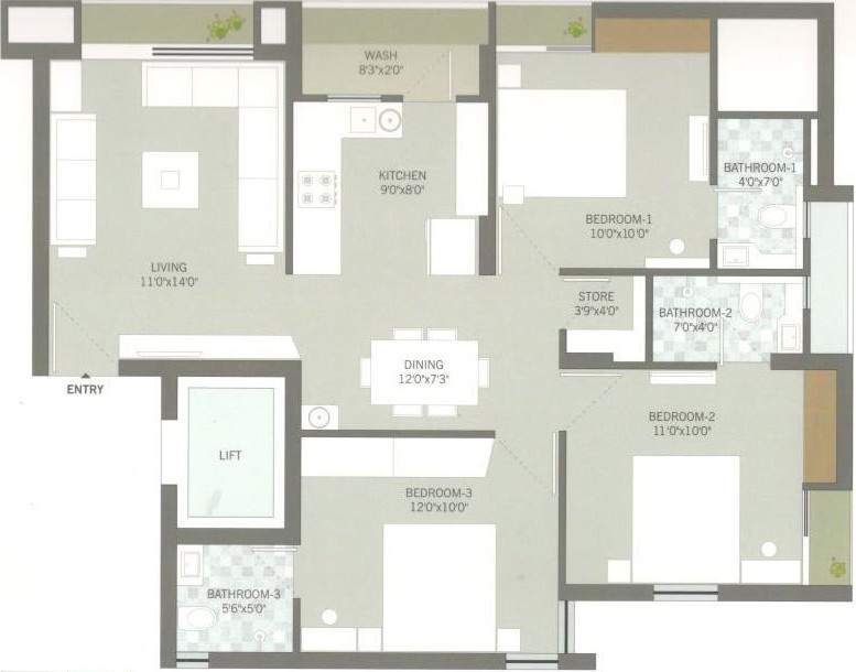  vivanta heights Floor Plan Floor Plan