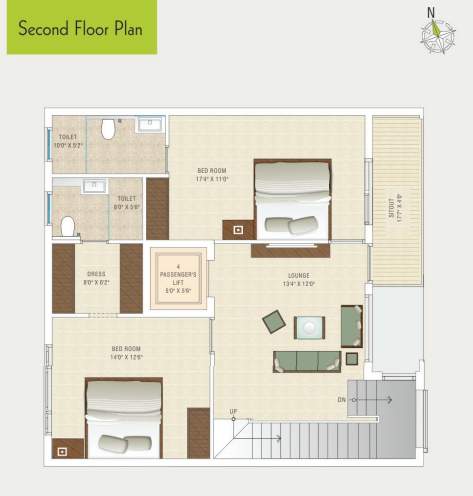  the groove Floor Plan Second Floor Plan