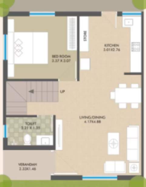  redcoral 24 Floor Plan Ground Floor Plan