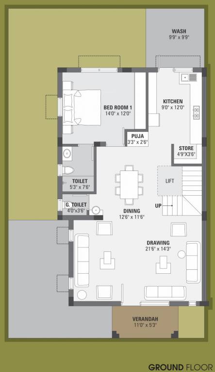  vatika Floor Plan Ground Floor Plan