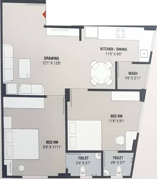  geeta-apartments Floor Plan Floor Plan