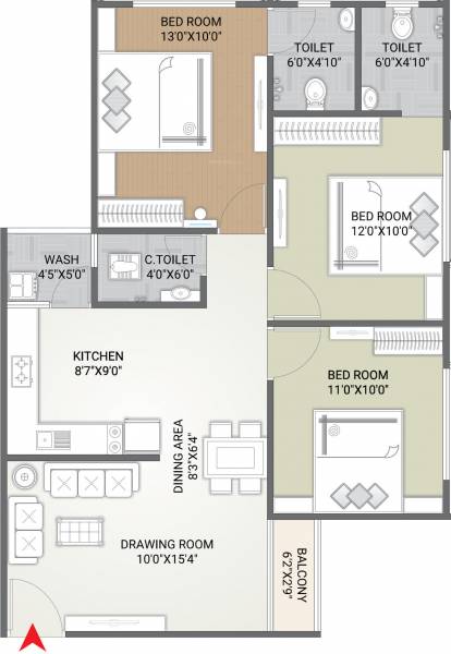  akriti-opulence Floor Plan Floor Plan