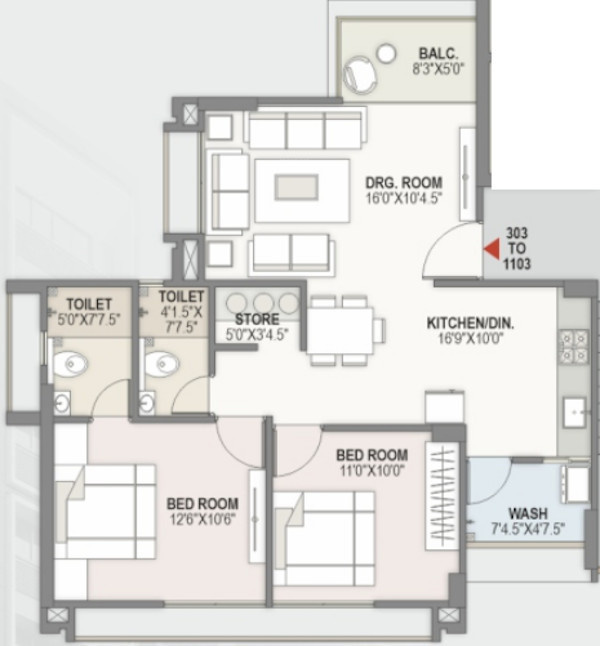  radhe skyline 2 Floor Plan Floor Plan