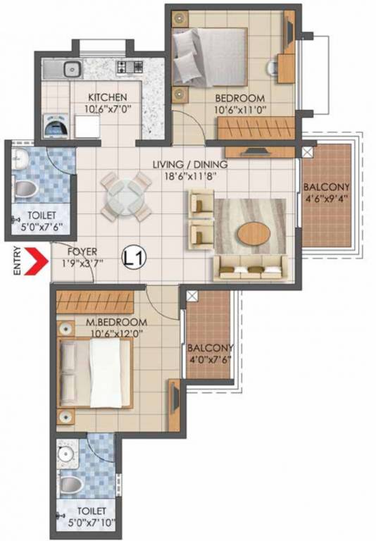 Floor Plan primrose hills ph 2 Floor Plan Floor Plan
