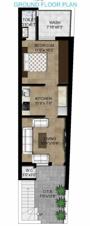  balaji residency Floor Plan Ground Floor Plan