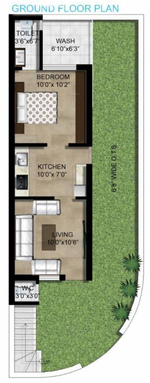  balaji residency Floor Plan Ground Floor Plan