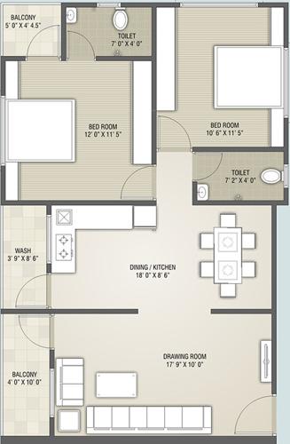  shantiniketan-solitare Floor Plan Floor Plan