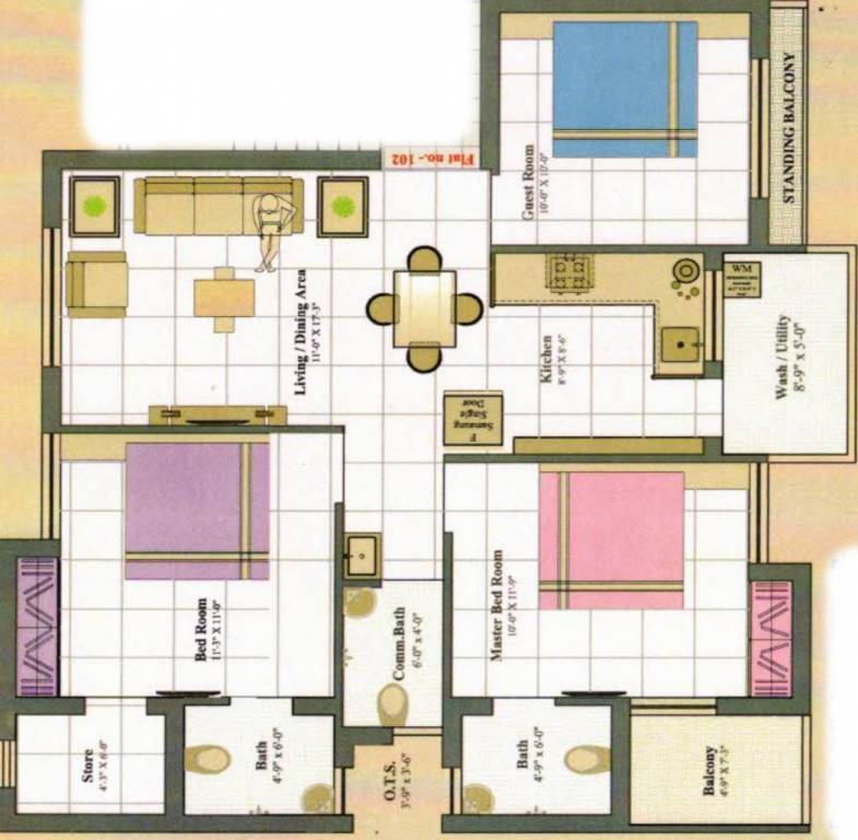 Floor Plan aashutosh residency Floor Plan Floor Plan