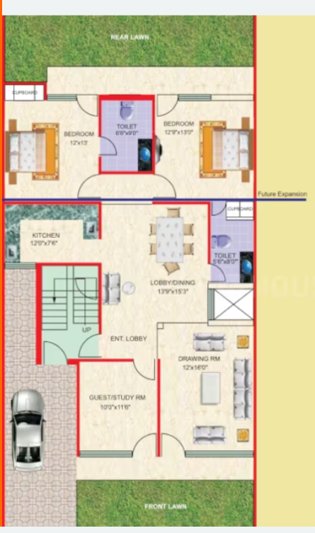  city kundli Floor Plan Lower Level Duplex Plan