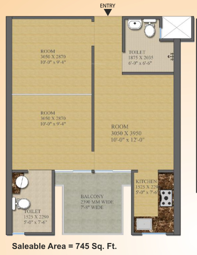  gaur city 2 Floor Plan Floor Plan