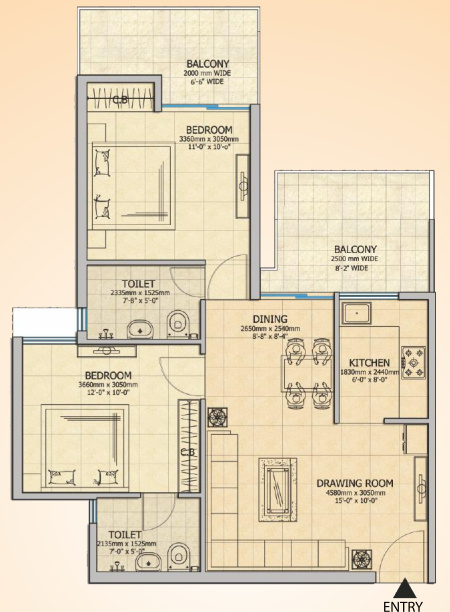  gaur city 2 Floor Plan Floor Plan