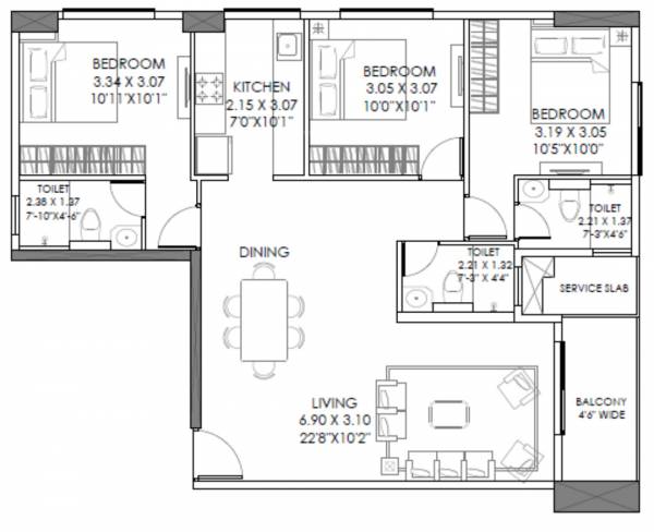  aubburn-wing-a Floor Plan Floor Plan