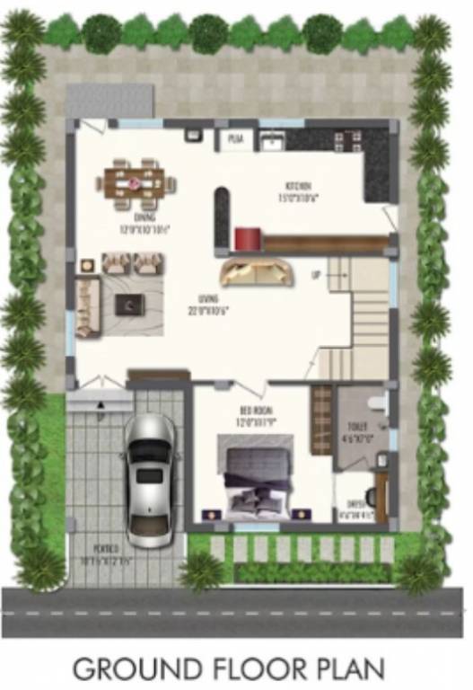  praveens grandio Floor Plan Ground Floor Plan
