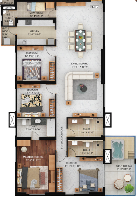 the fourth Floor Plan Floor Plan