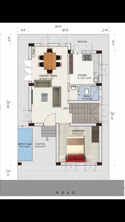  jbm republic villa Floor Plan Ground Floor Plan