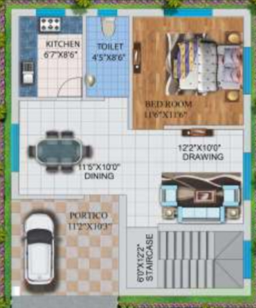  royal orchid Floor Plan Ground Floor Plan
