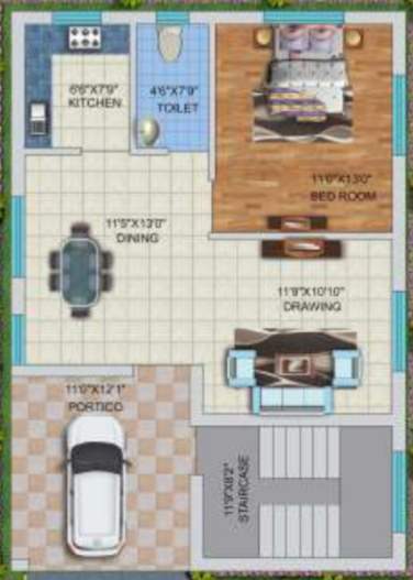  royal orchid Floor Plan Ground Floor Plan
