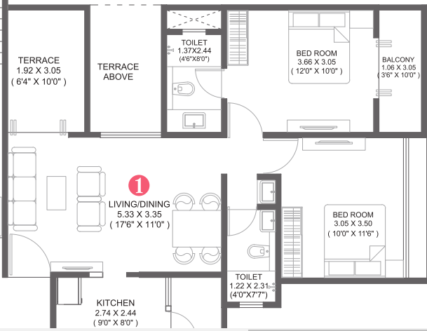  goodwill breeza phase 2 Floor Plan Floor Plan