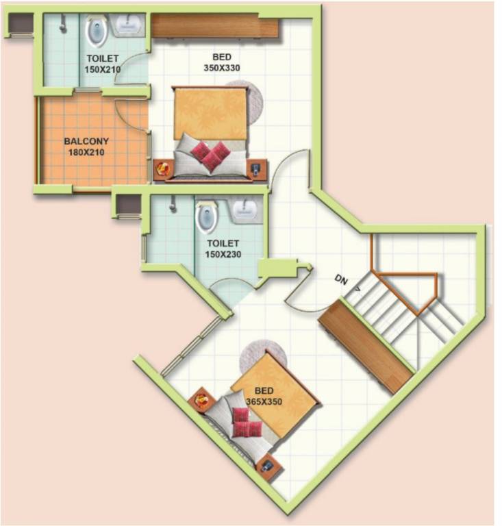  world Floor Plan Upper Level Duplex Plan
