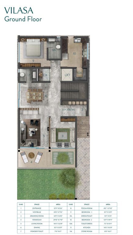  aravalli Floor Plan Ground Floor Plan