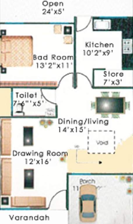  shubhalay Floor Plan Ground Floor Plan