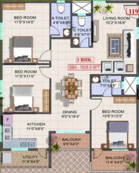 Floor Plan dwaraka trinity Floor Plan Floor Plan