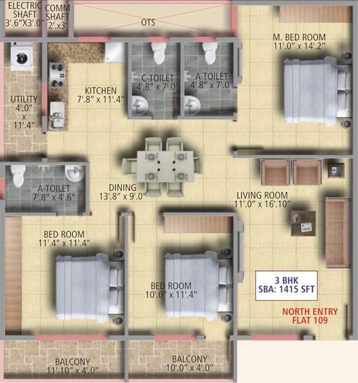  sai sapphire Floor Plan Floor Plan