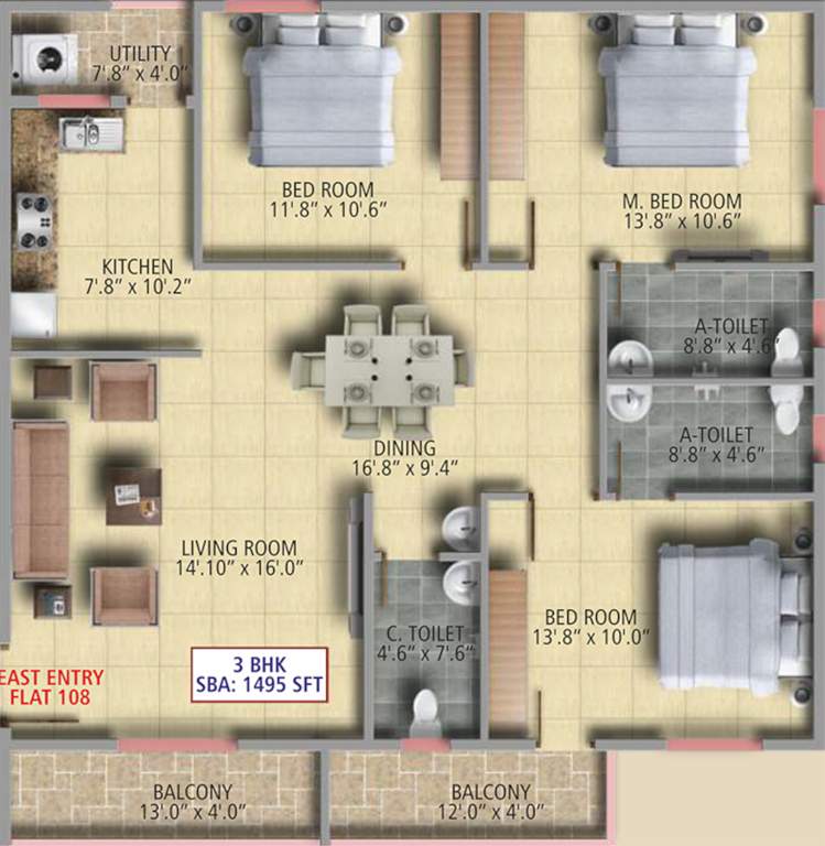  sai sapphire Floor Plan Floor Plan