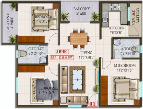  bhoomika-sunrise Floor Plan Floor Plan