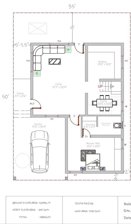 platina Floor Plan Ground Floor Plan